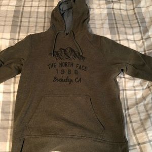 North face green hoodie